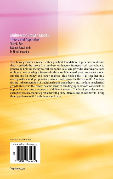 Produktbild: Multisector Growth Models