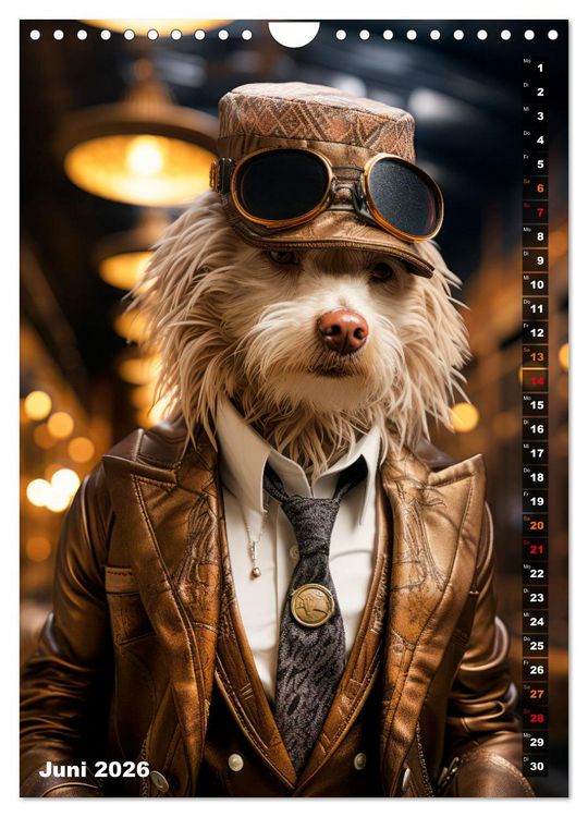 Produktbild: Stylische Hunde (Wandkalender 2026 DIN A4 hoch), CALVENDO Monatskalender