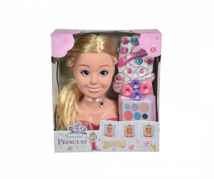 Produktbild: Simba 105560177 - Steffi Love, Girls Prinzessin Schmink-& Frisierkopf