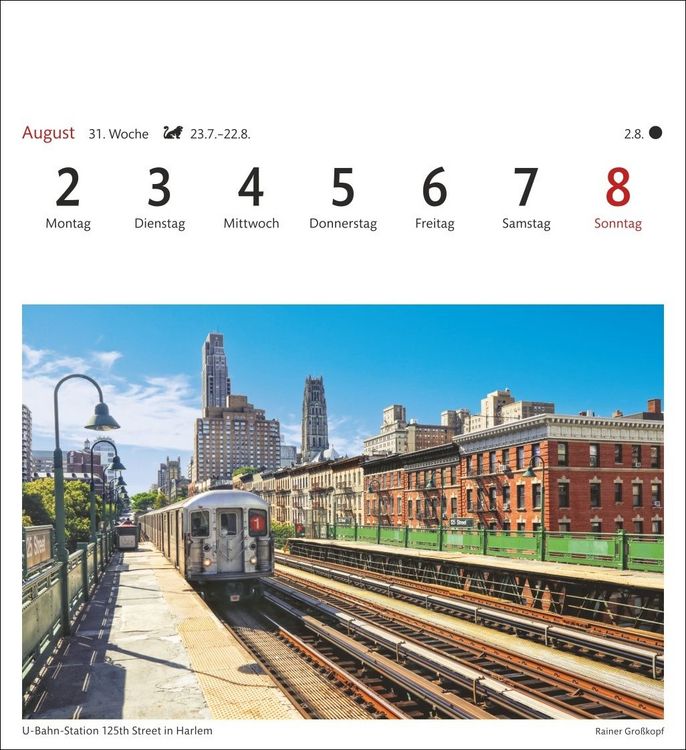 Produktbild: New York Sehnsuchtskalender 2027 - Wochenkalender mit 53 Postkarten