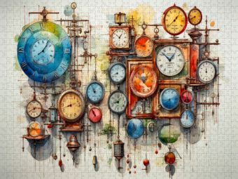 Produktbild: CALVENDO Puzzle Uhren | 1000 Teile Lege-Gr&ouml;&szlig;e 64x48cm Foto-Puzzle f&uuml;r gl&uuml;ckliche Stunden