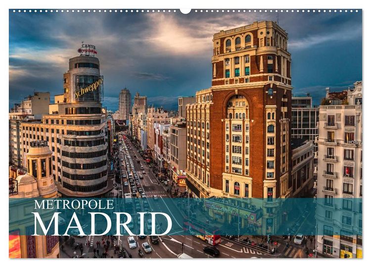 Produktbild: Metropole Madrid (Wandkalender 2026 DIN A2 quer), CALVENDO Monatskalender