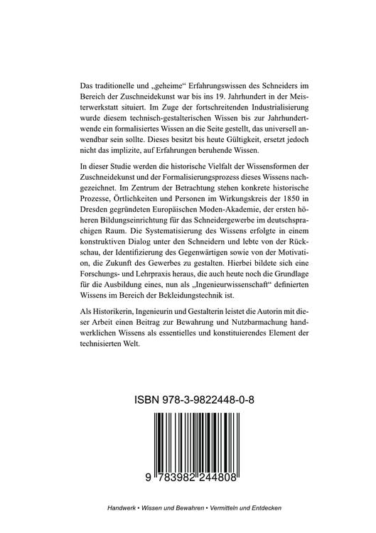 Produktbild: Die neuesten Fortschritte der Zuschneidekunst.