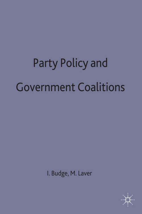 Produktbild: Party Policy and Government Coalitions