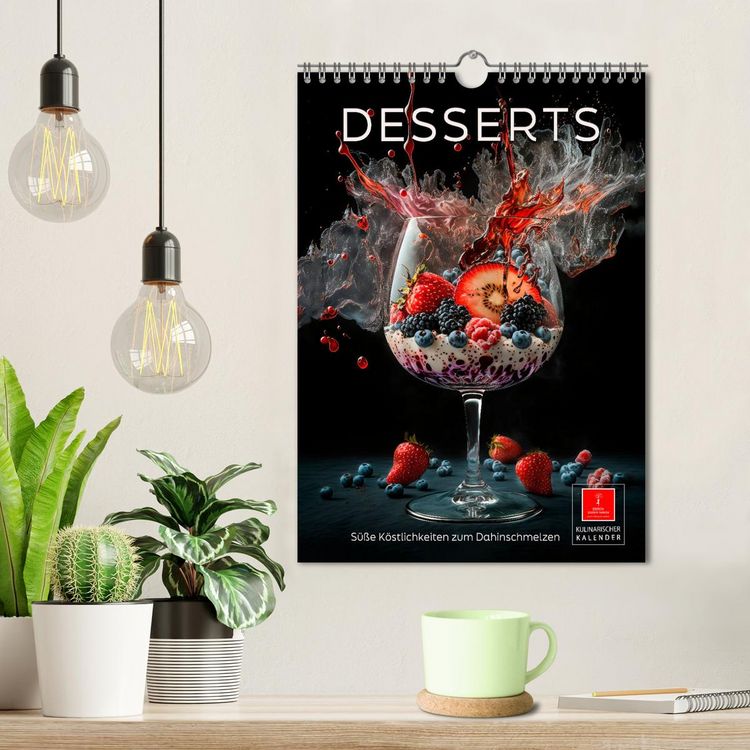 Produktbild: Desserts - S&uuml;&szlig;e K&ouml;stlichkeiten zum Dahinschmelzen (Wandkalender 2026 DIN A4 hoch), CALVENDO Monatskalender