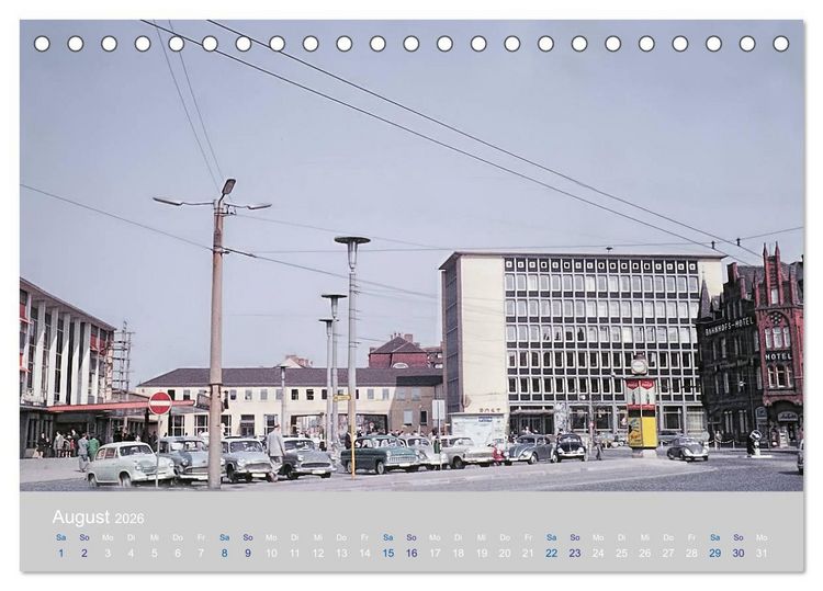 Produktbild: Hildesheim - damals ... (Tischkalender 2026 DIN A5 quer), CALVENDO Monatskalender