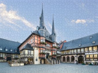 Produktbild: CALVENDO Puzzle Rathaus | 1000 Teile Lege-Gr&ouml;&szlig;e 64x48cm Foto-Puzzle f&uuml;r gl&uuml;ckliche Stunden