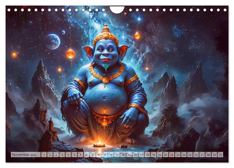 Produktbild: Afrikanische Mythologie - G&ouml;tter, Helden und Monster (Wandkalender 2026 DIN A4 quer), CALVENDO Monatskalender