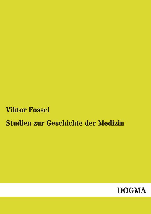 Produktbild: Studien zur Geschichte der Medizin