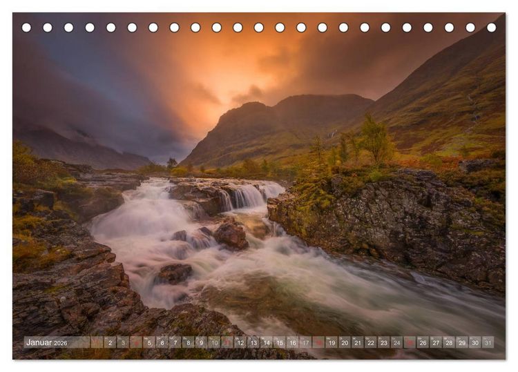 Produktbild: Herbstliches Schottland (Tischkalender 2026 DIN A5 quer), CALVENDO Monatskalender