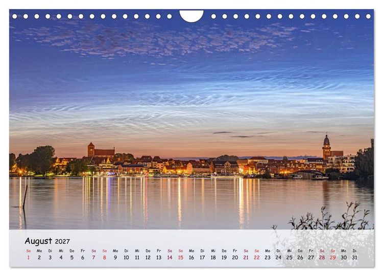 Produktbild: Zwischen See und Himmel - Waren (M&uuml;ritz) im Wandel der Jahreszeiten (Wandkalender 2027 DIN A4 quer), CALVENDO Monatskalender