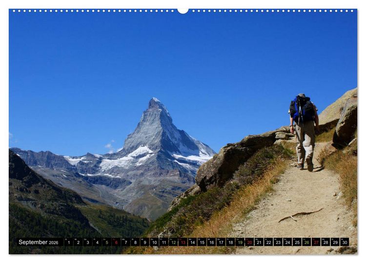 Produktbild: Und ewig lockt das Matterhorn (hochwertiger Premium Wandkalender 2026 DIN A2 quer), Kunstdruck in Hochglanz