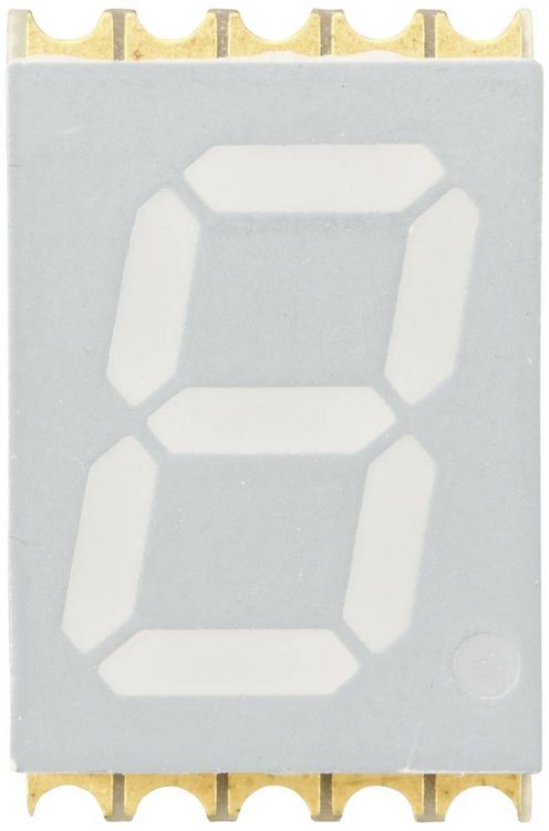 Produktbild: TRU COMPONENTS SMD-LED Gelb 10 mcd Einzelziffer-Display