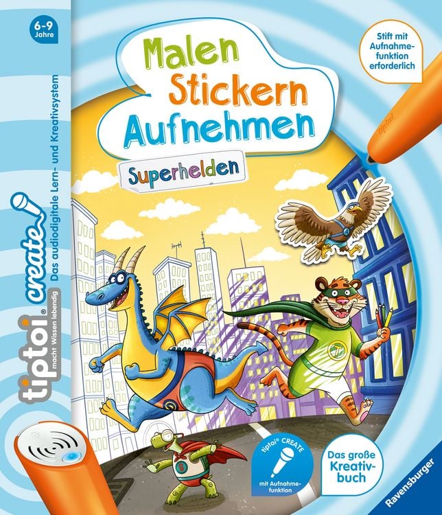 Produktbild: Tiptoi&reg; CREATE Malen Stickern Aufnehmen: Superhelden