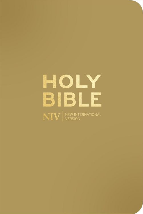 Produktbild: NIV Pocket Latte Bible with Gold Zip