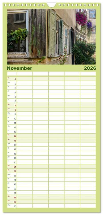 Produktbild: Familienplaner 2026 - In und um Ostheim vor der Rh&ouml;n mit 5 Spalten (Wandkalender, 21 x 45 cm) CALVENDO