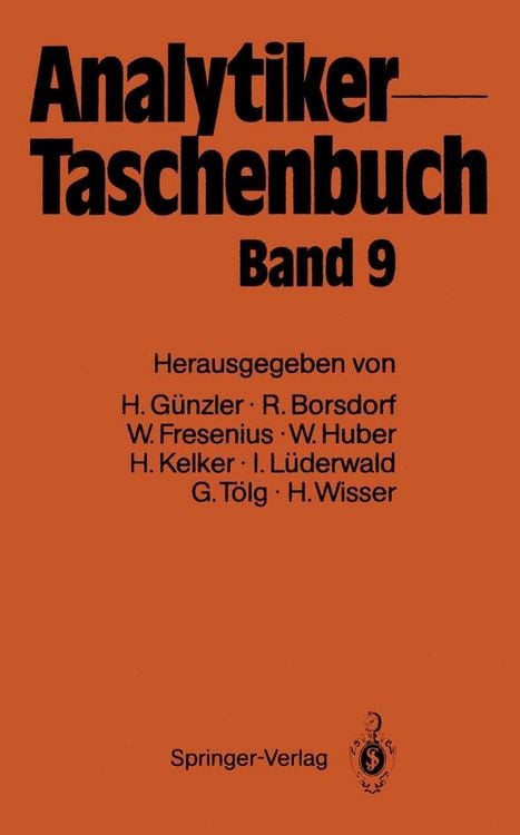 Bild vom Artikel Analytiker-Taschenbuch vom Autor Wilhelm Fresenius