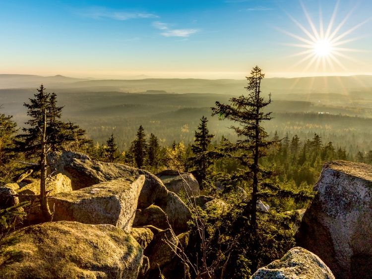 Produktbild: Herbststimmung auf dem K&ouml;sseinegipfel im Fichtelgebirge (Puzzle)
