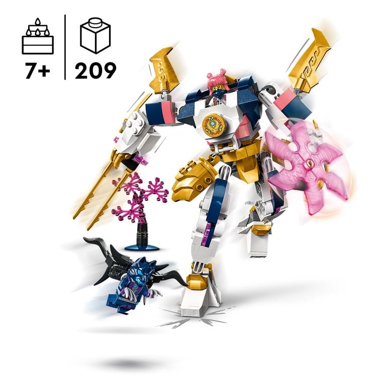 LEGO NINJAGO 71807 Soras Technikmech, Action-Spielzeug mit Mech-Actionfigur
