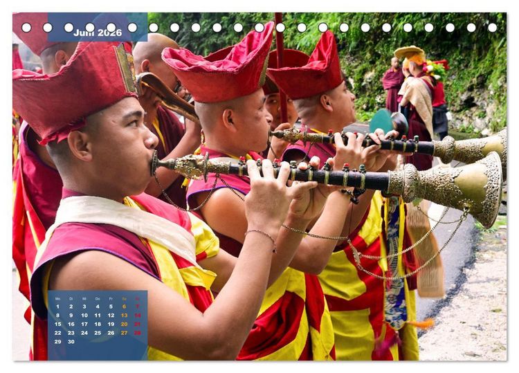 Produktbild: Sikkim &ndash; Buddhistisches Kleinod im Himalaya (Tischkalender 2026 DIN A5 quer), CALVENDO Monatskalender