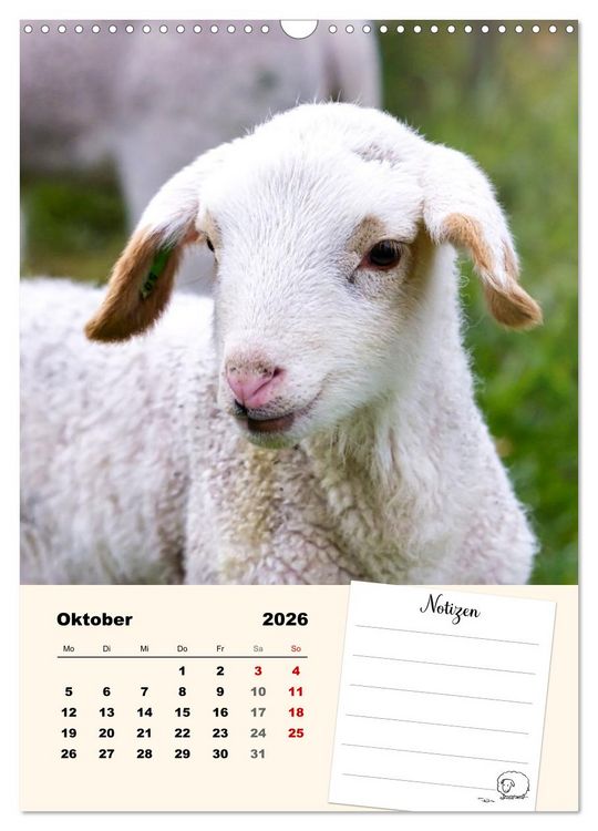 Produktbild: L&auml;mmergl&uuml;ck (Wandkalender 2026 DIN A3 hoch), CALVENDO Monatskalender
