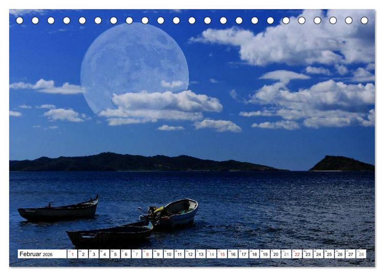 Produktbild: Tr&auml;ume im Mondlicht (Tischkalender 2026 DIN A5 quer), CALVENDO Monatskalender