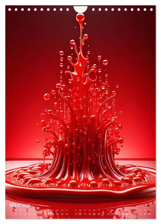 Produktbild: Splish! Splash! DROP ART (Wandkalender 2026 DIN A4 hoch), CALVENDO Monatskalender