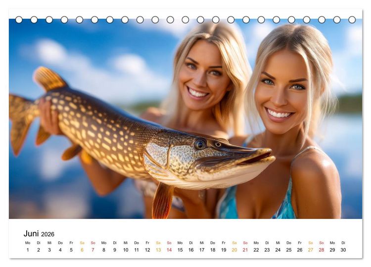 Produktbild: Hei&szlig; auf Hecht (Tischkalender 2026 DIN A5 quer), CALVENDO Monatskalender