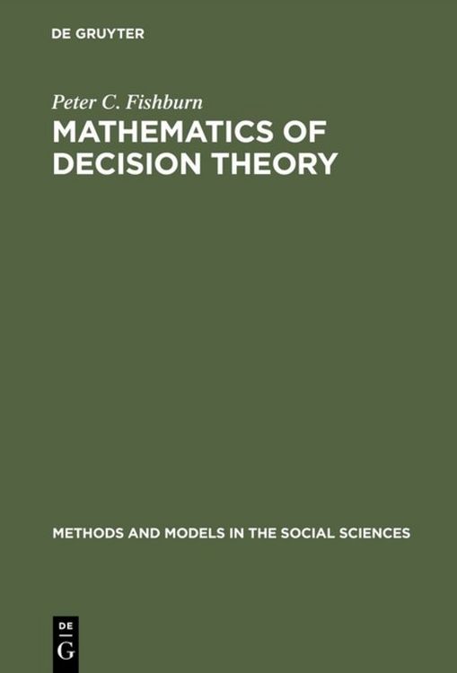 Produktbild: Mathematics of Decision Theory