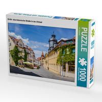 Produktbild: CALVENDO Puzzle Br&uuml;hl- eine historische Stra&szlig;e in der Altstad | 1000 Teile Lege-Gr&ouml;&szlig;e 64x48cm Foto-Puzzle f&uuml;r gl&uuml;ckliche Stunden