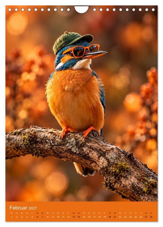 Produktbild: Goldener Herbst Eine tierische Fantasiewelt (Wandkalender 2027 DIN A4 hoch), CALVENDO Monatskalender