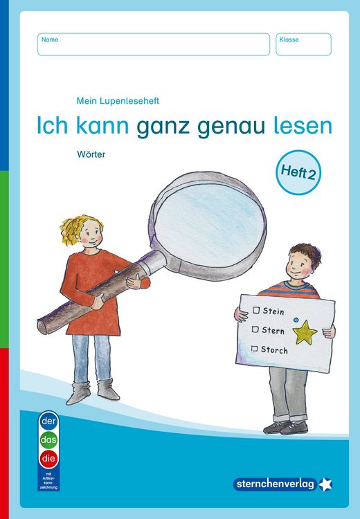 Produktbild: Mein Lupenleseheft 2 - Ich kann ganz genau lesen - DaZ