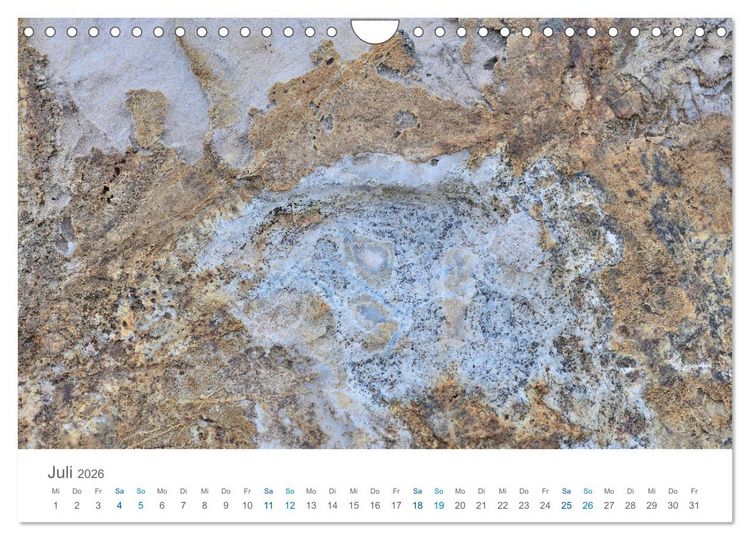Produktbild: Die Natur als K&uuml;nstlerin - Sch&ouml;nheit der Steine (Wandkalender 2026 DIN A4 quer), CALVENDO Monatskalender