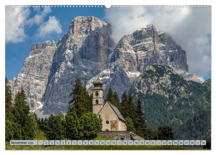 Produktbild: Dolomiten, Alpenparadies im Norden Italiens (Wandkalender 2026 DIN A2 quer), CALVENDO Monatskalender