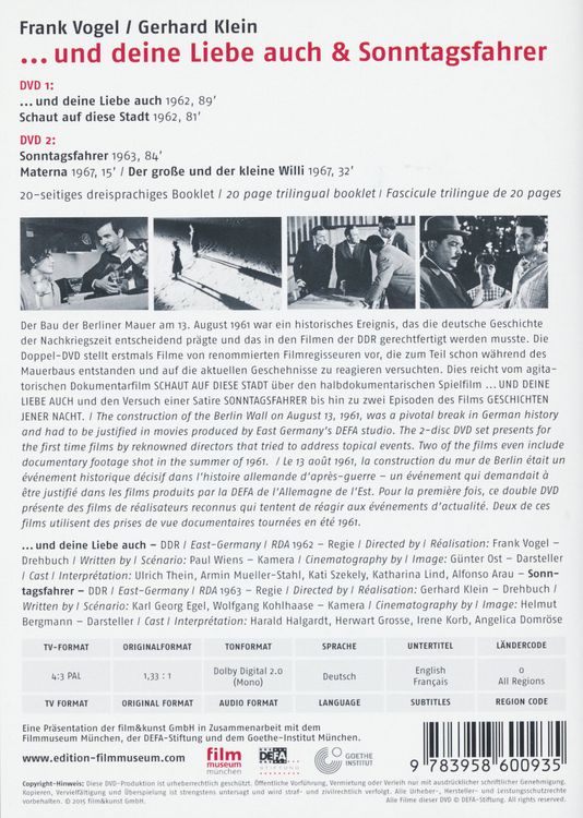 Produktbild: ...und Deine Liebe auch & Sonntagsfahrer [2 DVDs]