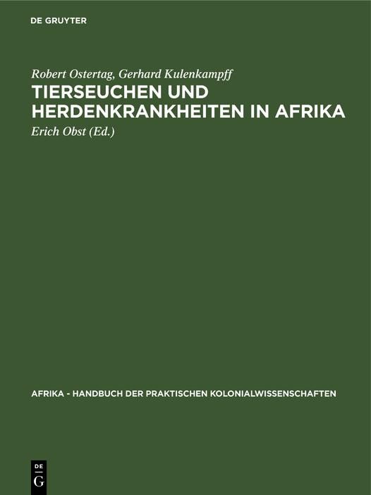 Produktbild: Tierseuchen und Herdenkrankheiten in Afrika