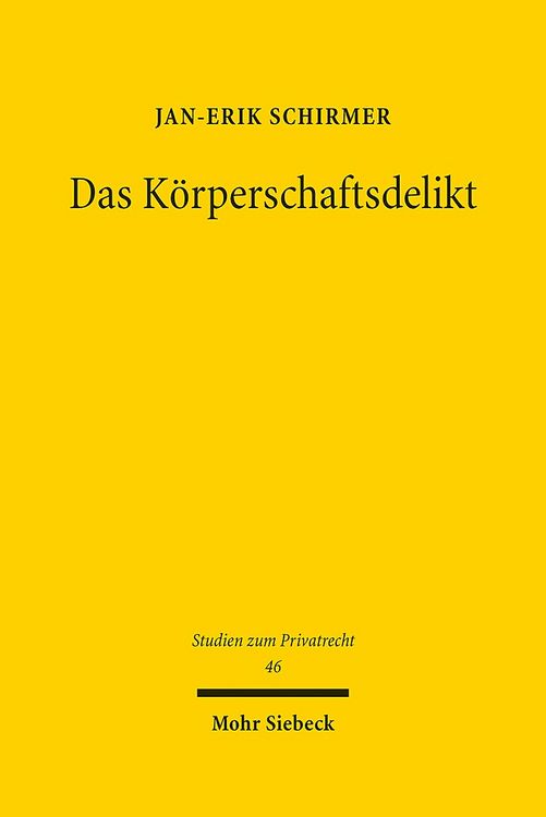Produktbild: Das Körperschaftsdelikt