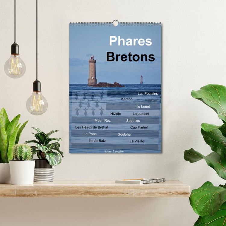 Produktbild: Phares Bretons (Calendrier mural 2026 DIN A3 horizontal), CALVENDO calendrier mensuel
