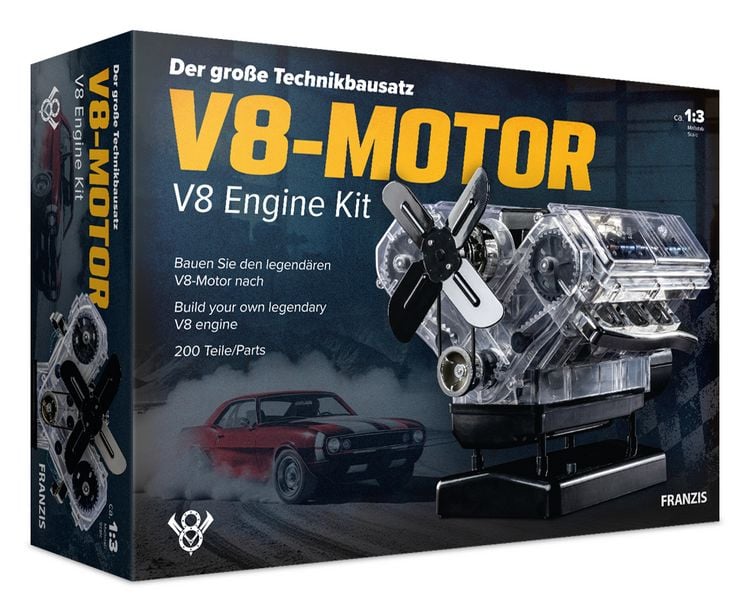 Produktbild: FRANZIS 67114 - Technikbausatz V8-Motor - Facelift 2026