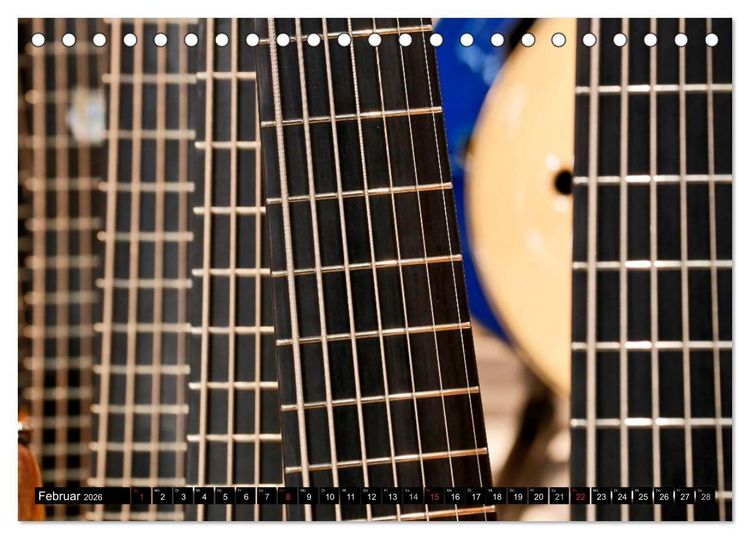 Produktbild: Die Welt der Musikinstrumente (Tischkalender 2026 DIN A5 quer), CALVENDO Monatskalender