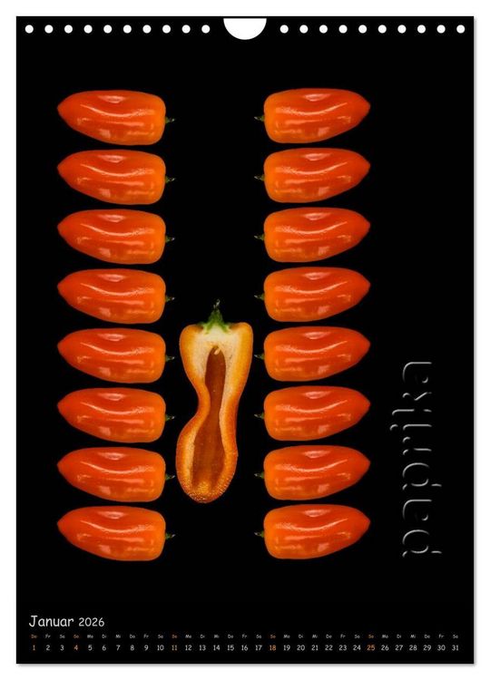 Produktbild: foodART - Fr&uuml;chte und Gem&uuml;se (Wandkalender 2026 DIN A4 hoch), CALVENDO Monatskalender