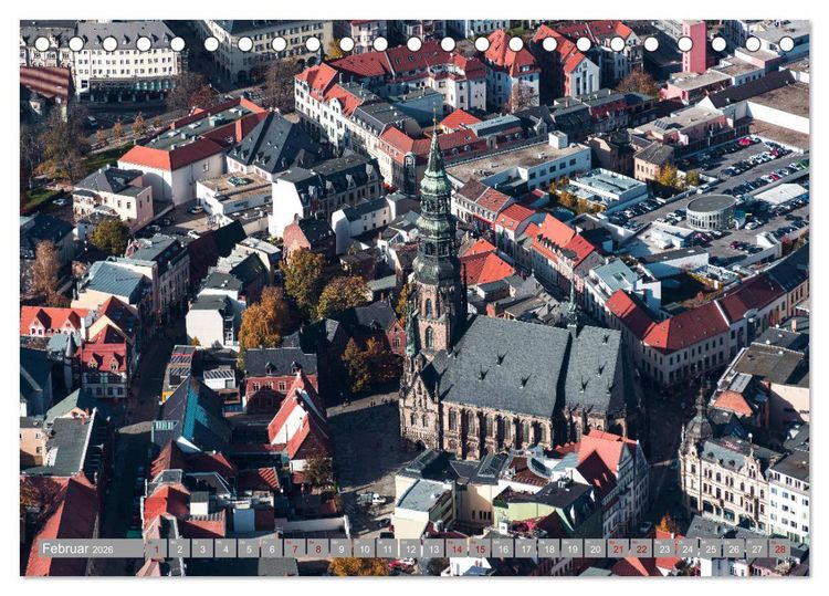 Produktbild: Zwickau und das Tal der Mulde (Tischkalender 2026 DIN A5 quer), CALVENDO Monatskalender