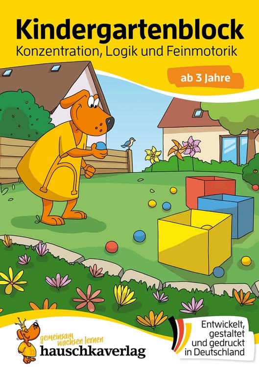 Produktbild: Kindergartenblock ab 3 Jahre - Konzentration, Logik, Feinmotorik