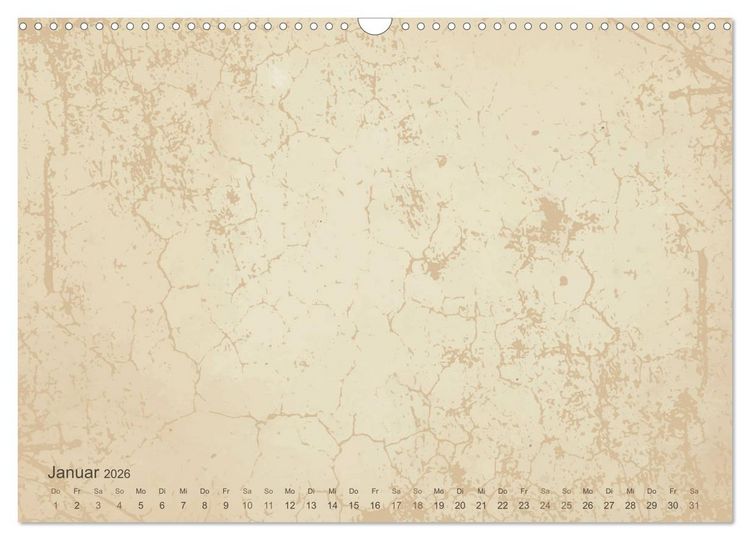 Produktbild: Vintage DIY Bastel-Kalender - Zum Selbstgestalten (Wandkalender 2026 DIN A3 quer), CALVENDO Monatskalender
