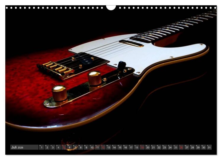 Produktbild: Gitarren Snapshots (Wandkalender 2026 DIN A3 quer), CALVENDO Monatskalender