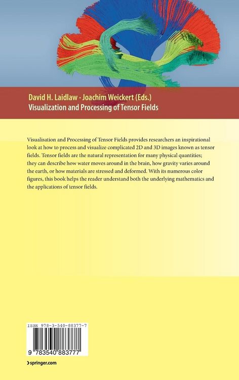 Produktbild: Visualization and Processing of Tensor Fields
