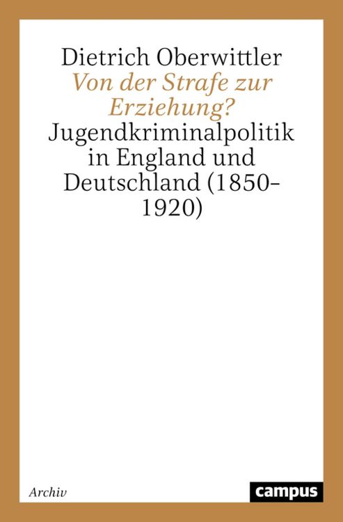 Produktbild: Von der Strafe zur Erziehung?