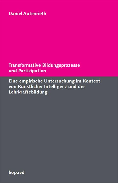 Produktbild: Transformative Bildungsprozesse und Partizipation