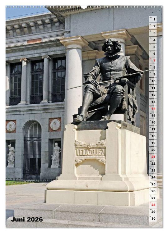 Produktbild: Madrid (Wandkalender 2026 DIN A2 hoch), CALVENDO Monatskalender
