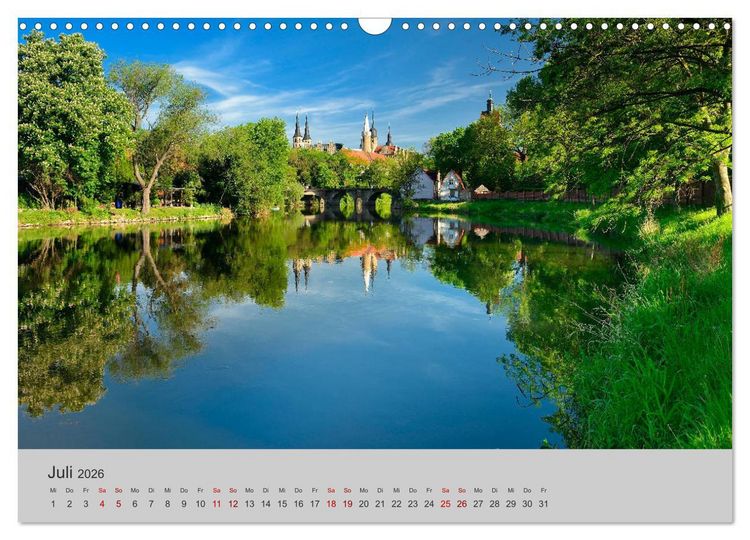 Produktbild: Die Saale Von Franken zur Elbe (Wandkalender 2026 DIN A3 quer), CALVENDO Monatskalender